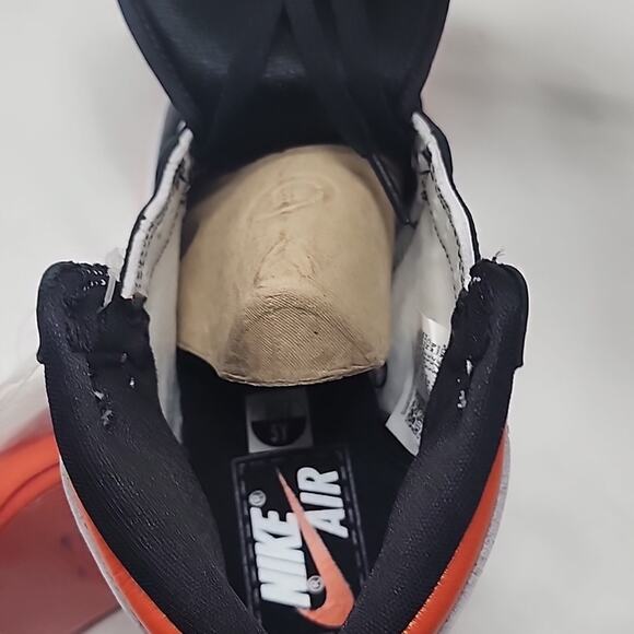 NIKE JORDAN AIR 1 RETRO HIGH OG GS ELECTRO ORANGE SNEAKERS 5Y 575441-180 NIB - Picture 6 of 16